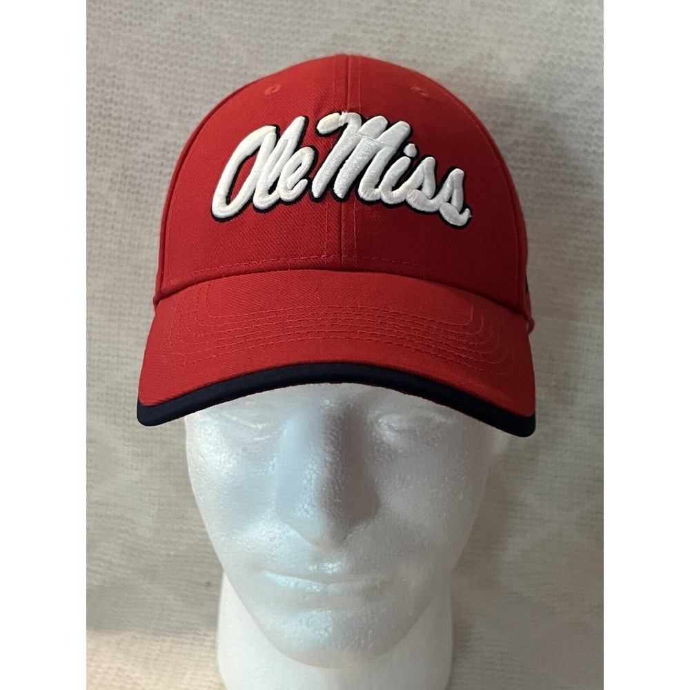 Nike Ole Miss College Football Legacy91 Dri Fit Red Adjustable Strapback Hat Cap